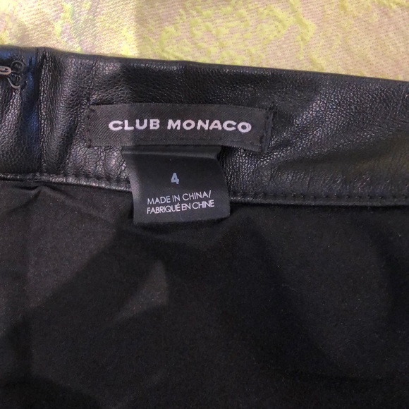 Club Monaco faux leather skirt - Picture 4 of 5